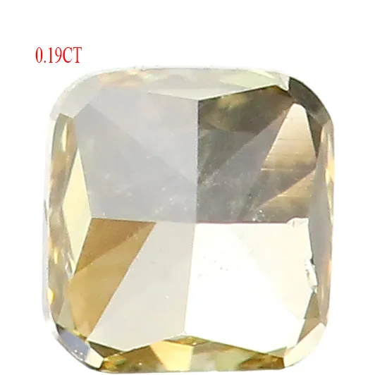 0.19 Ct Natural Loose Diamond Cushion Yellow Color VS Clarity 3.40 MM L8636