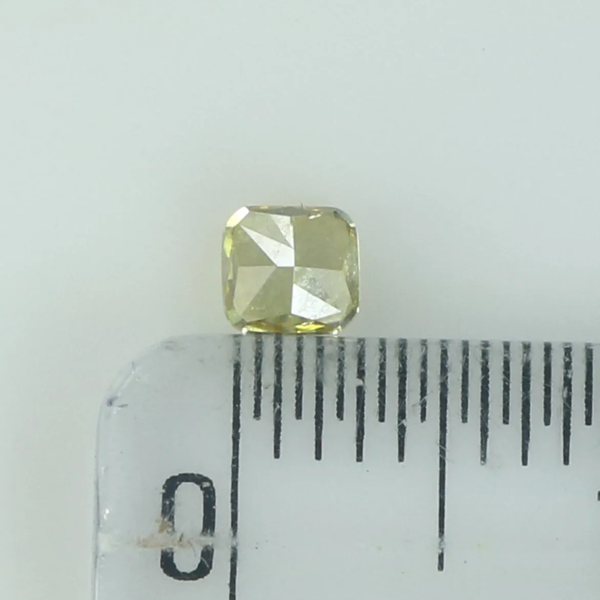 0.19 Ct Natural Loose Diamond Cushion Yellow Color VS Clarity 3.40 MM L8636