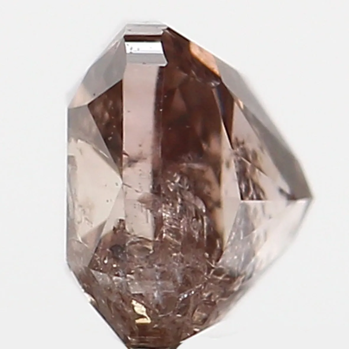 0.22 Ct Natural Loose Diamond, Cushion Diamond, Brown Diamond, Pink Diamond, Polished Diamond, Real Diamond, Rustic Diamond L560