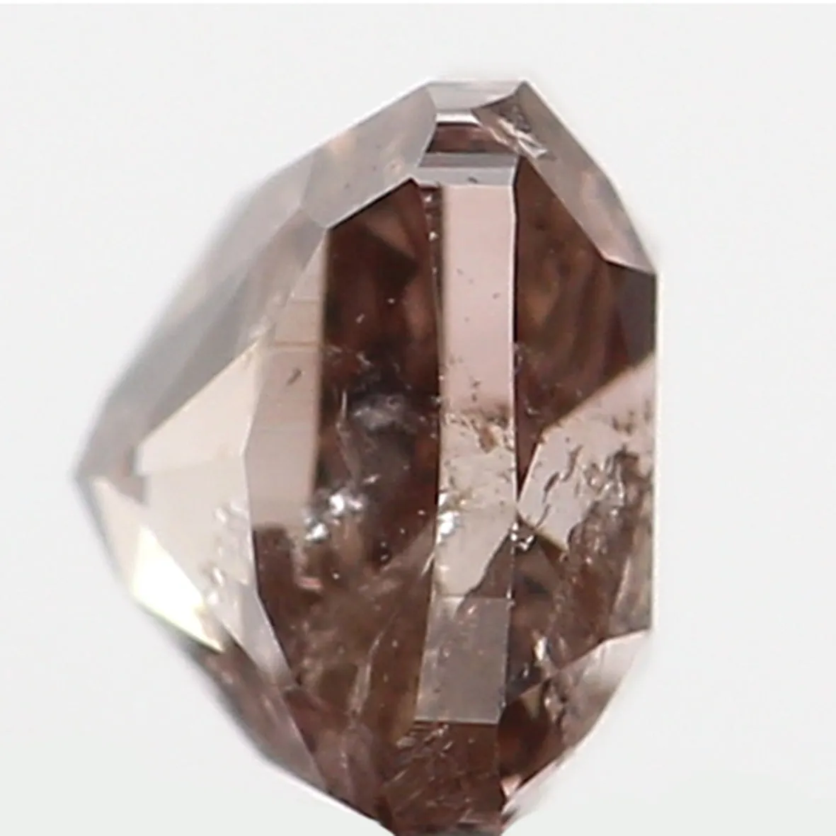 0.22 Ct Natural Loose Diamond, Cushion Diamond, Brown Diamond, Pink Diamond, Polished Diamond, Real Diamond, Rustic Diamond L560