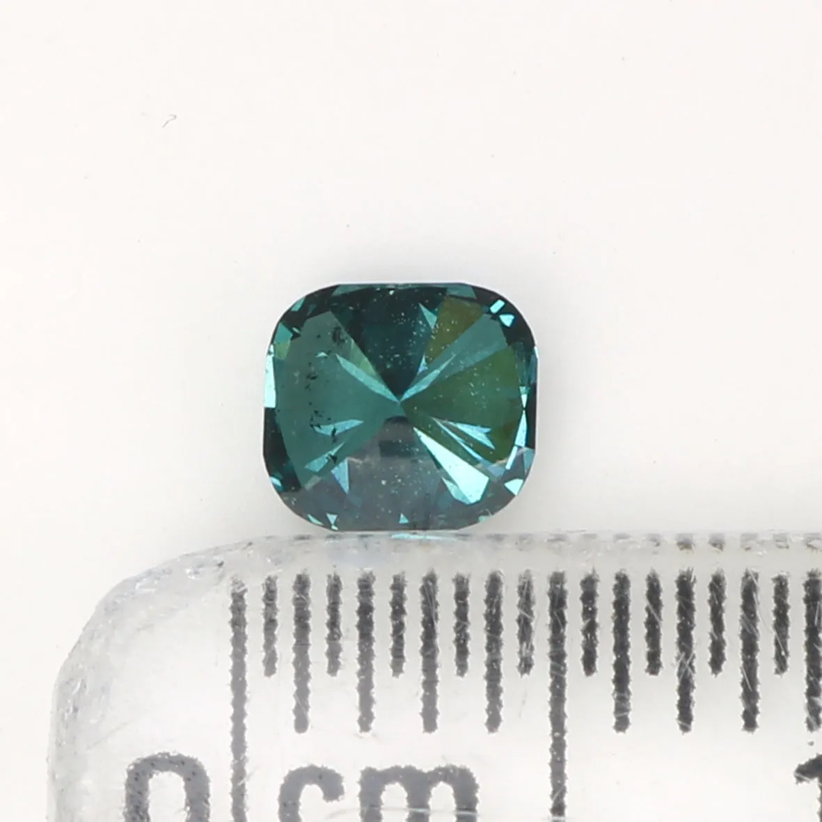 0.41 Ct Natural Loose Diamond, Cushion Diamond, Blue Diamond, Polished Diamond, Brilliant Cut Diamond, Rustic Diamond, Antique D