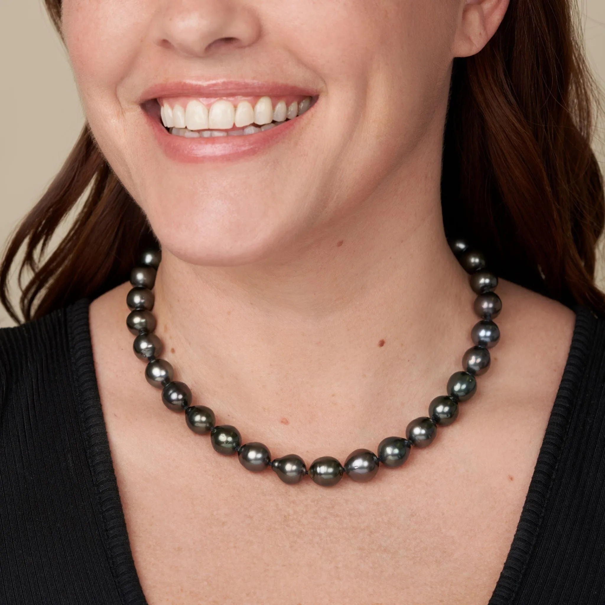 11.9-12.5 mm AA+/AAA Tahitian Drop Pearl Necklace