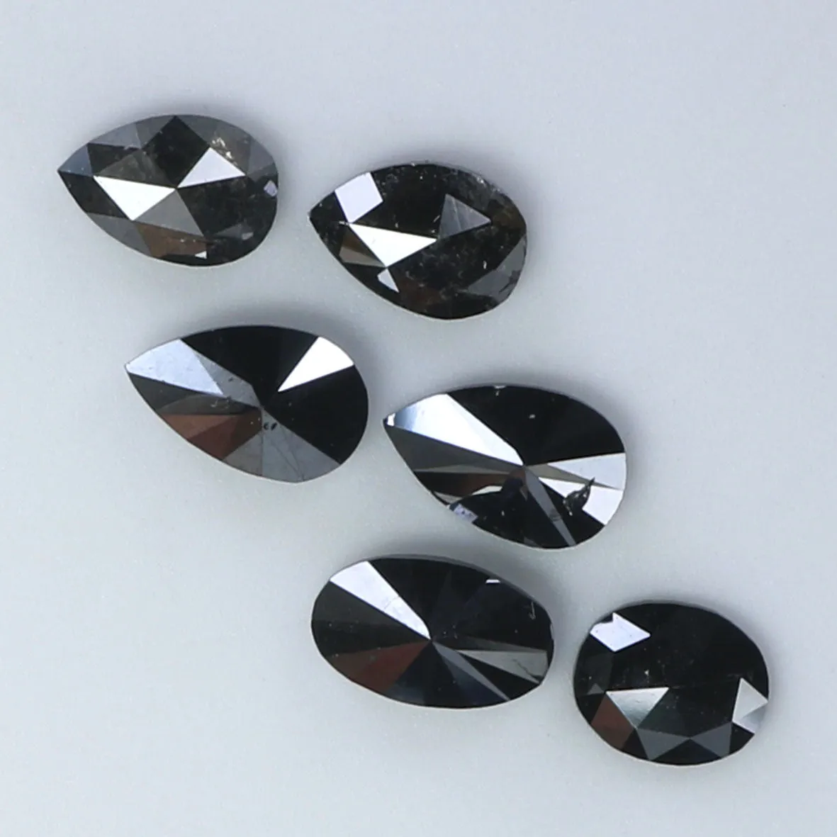 1.19 CT Natural Loose Diamond Mix Shape Black Color 6 Pcs L9126