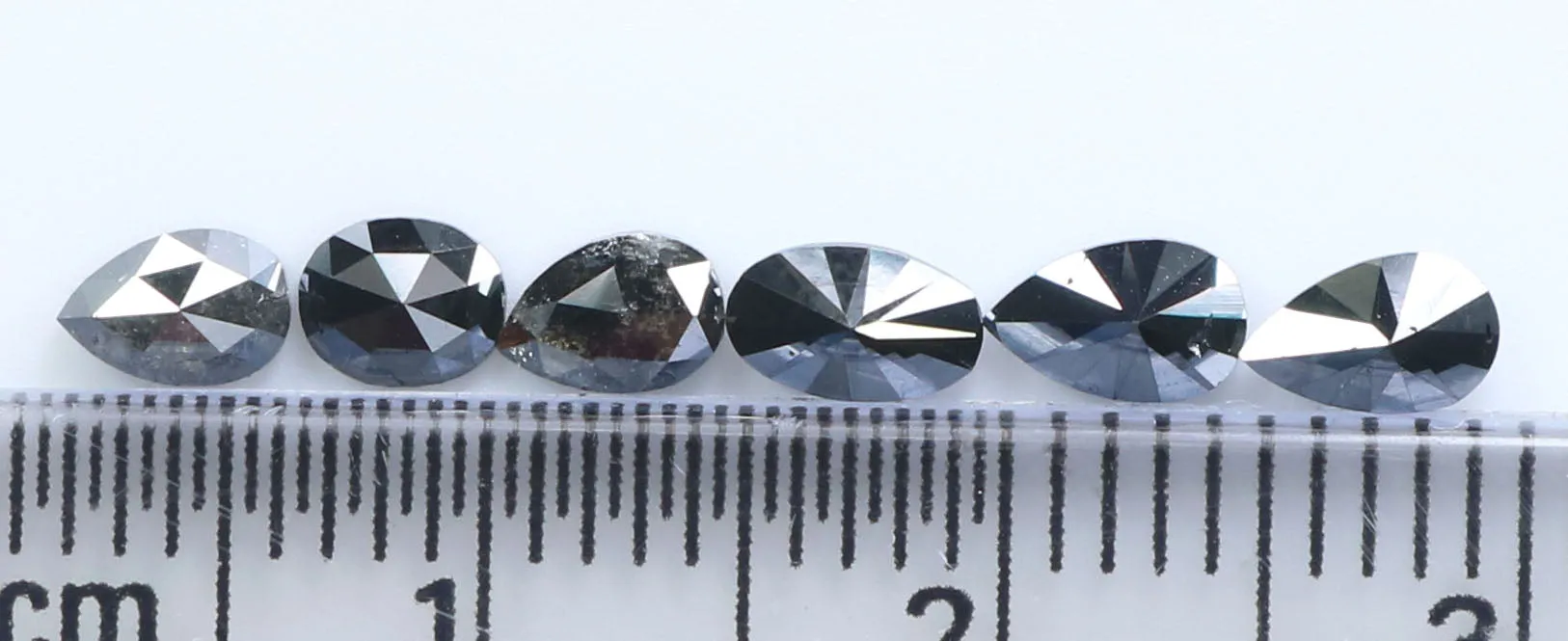 1.19 CT Natural Loose Diamond Mix Shape Black Color 6 Pcs L9126