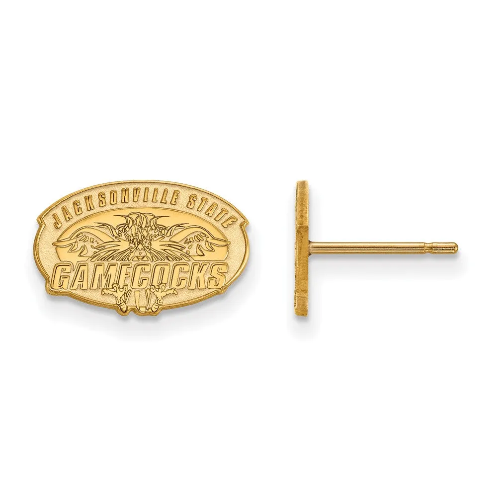 14k Yellow Gold Jacksonville State XS (Tiny) Post Earrings