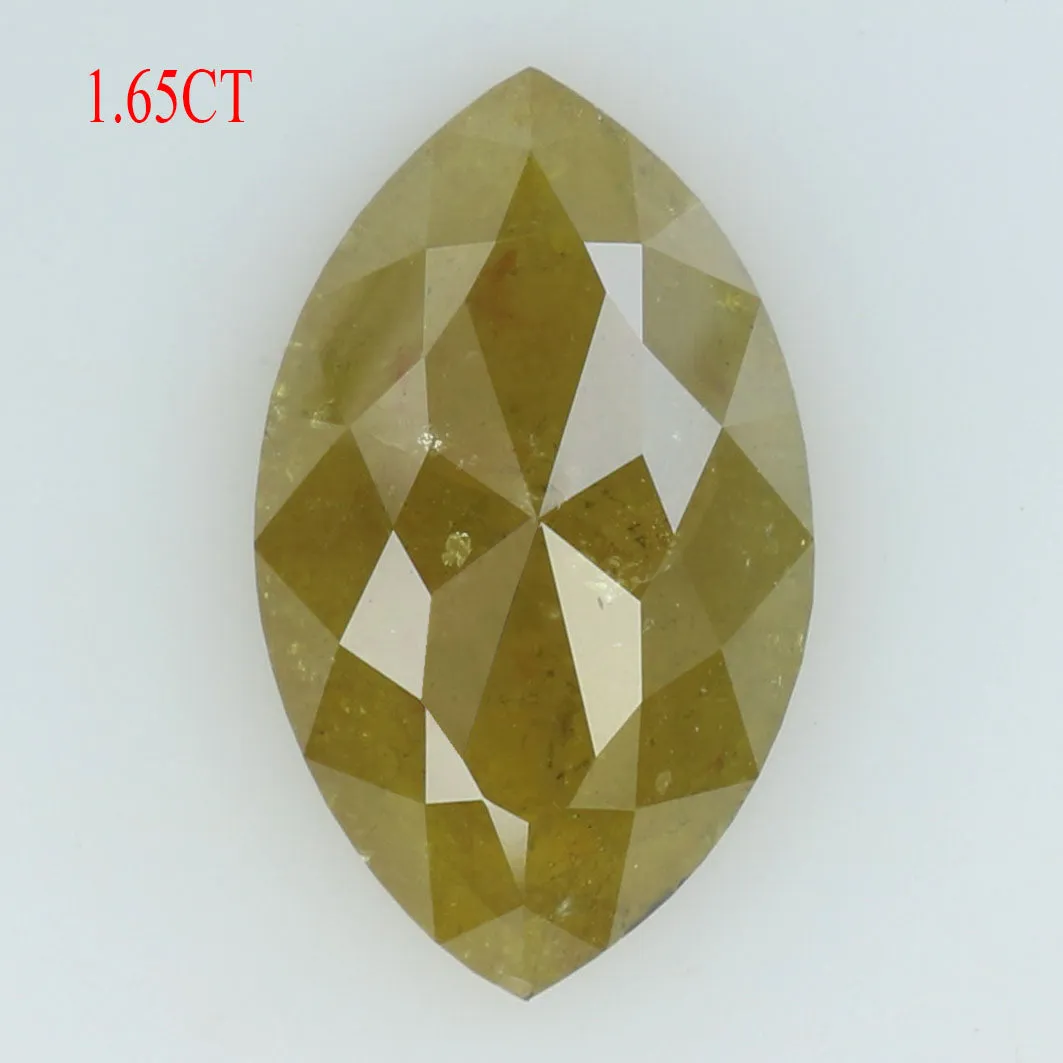 1.65 Ct Natural Loose Diamond Marquise Yellow Color I3 Clarity 11.10 MM KDL8849