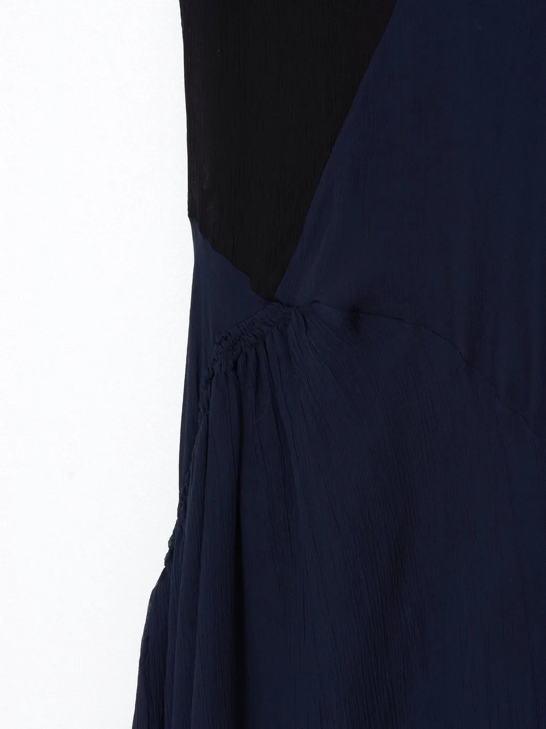 2020 Alessandro dell'Acqua dark blue chiffon dress