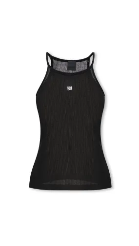 4G Slim Fit Tank Top - Black