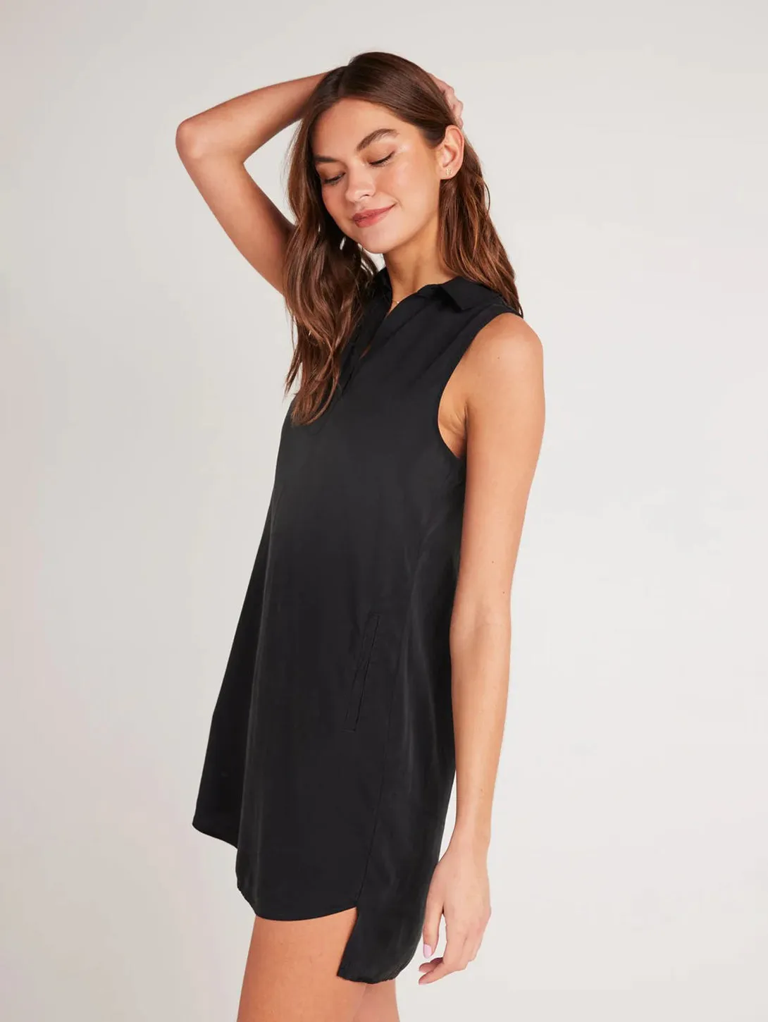 A-Line Sleeveless Dress - Vintage Black