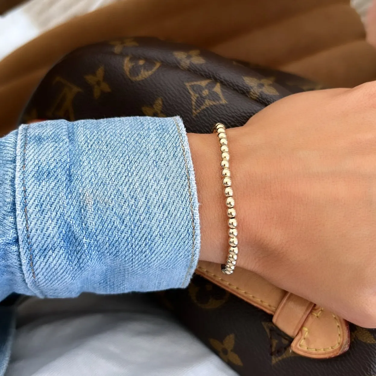 Alexa Leigh 4mm Gold Ball Bracelet