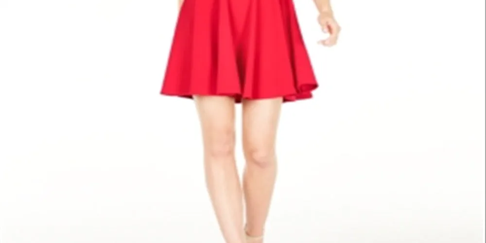 B Darlin Junior's V Neck A Line Dress Red Size 5-6