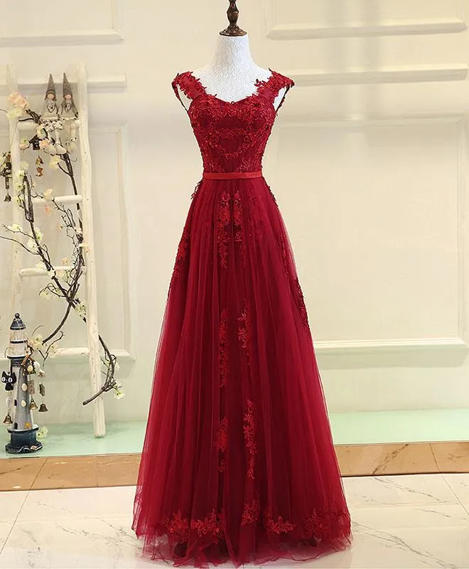 Beautiful Wine Red Prom Dresses , Gorgeous Party Gowns