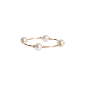 Blessing Crystal Pearl 12mm Bracelet - Gold