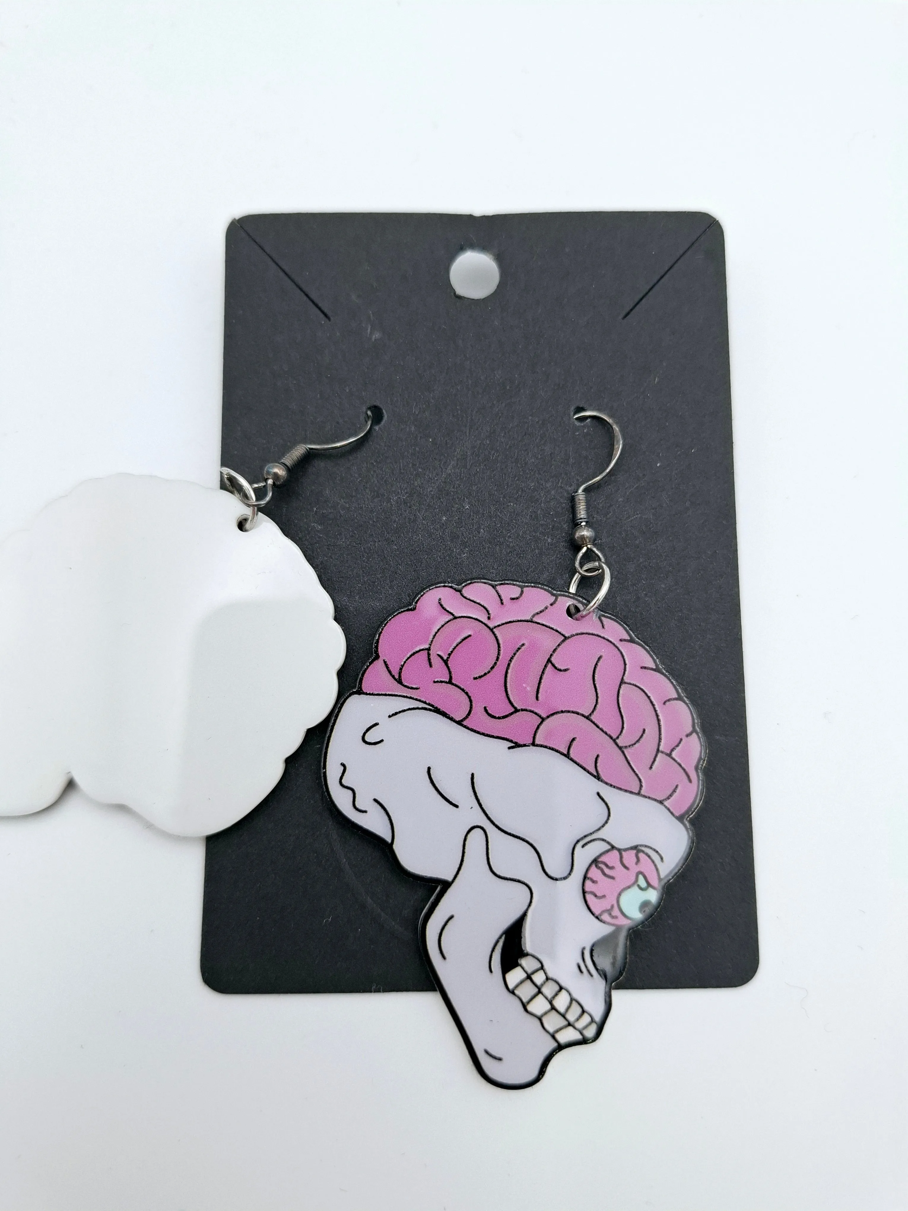 Brain Skull Earrings