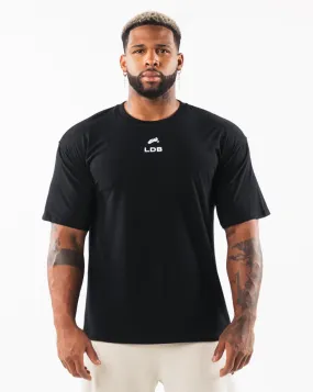 Brushed Crest Tee - Black