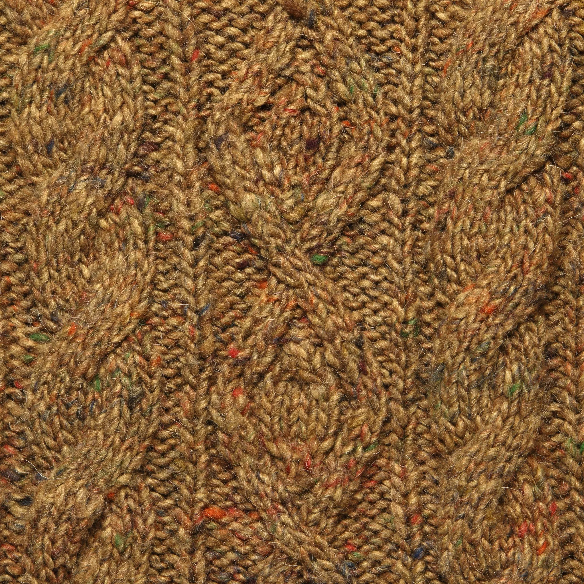 Cable Turtleneck - Tan Donegal/Multi