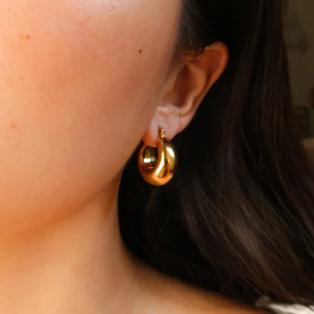 Chunky Hoop Earrings