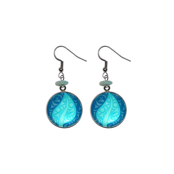 Circle Charm Earrings