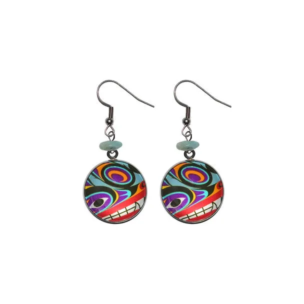 Circle Charm Earrings