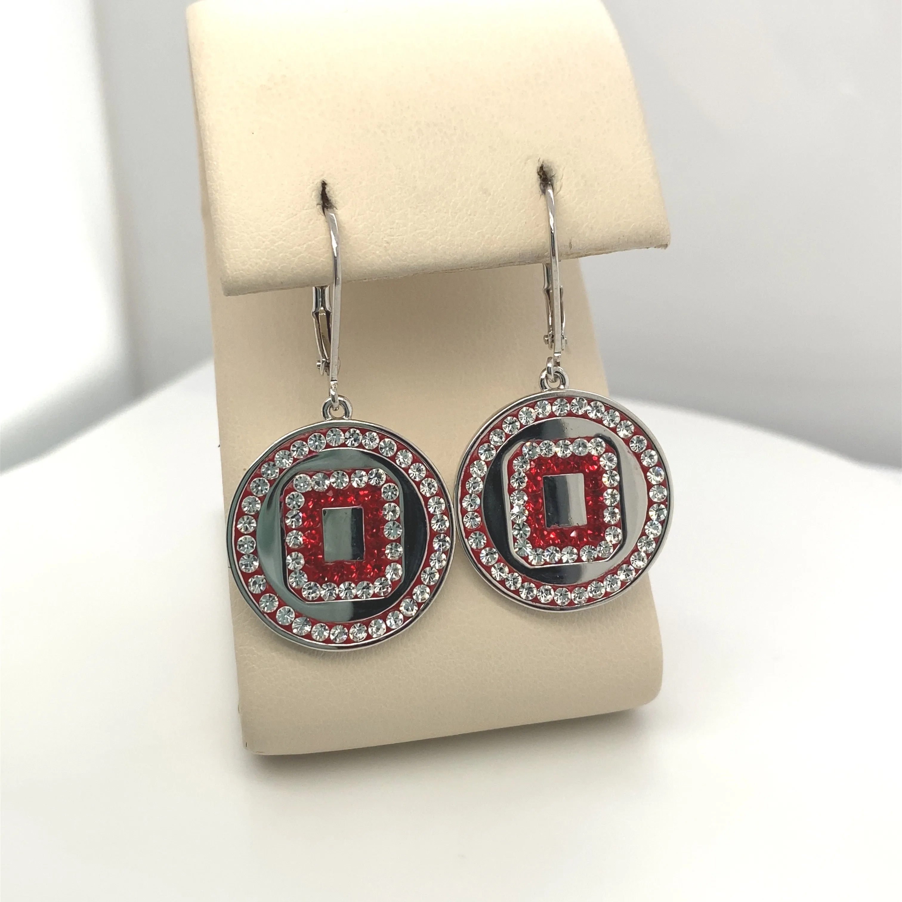 College Spirit O Disc Earrings