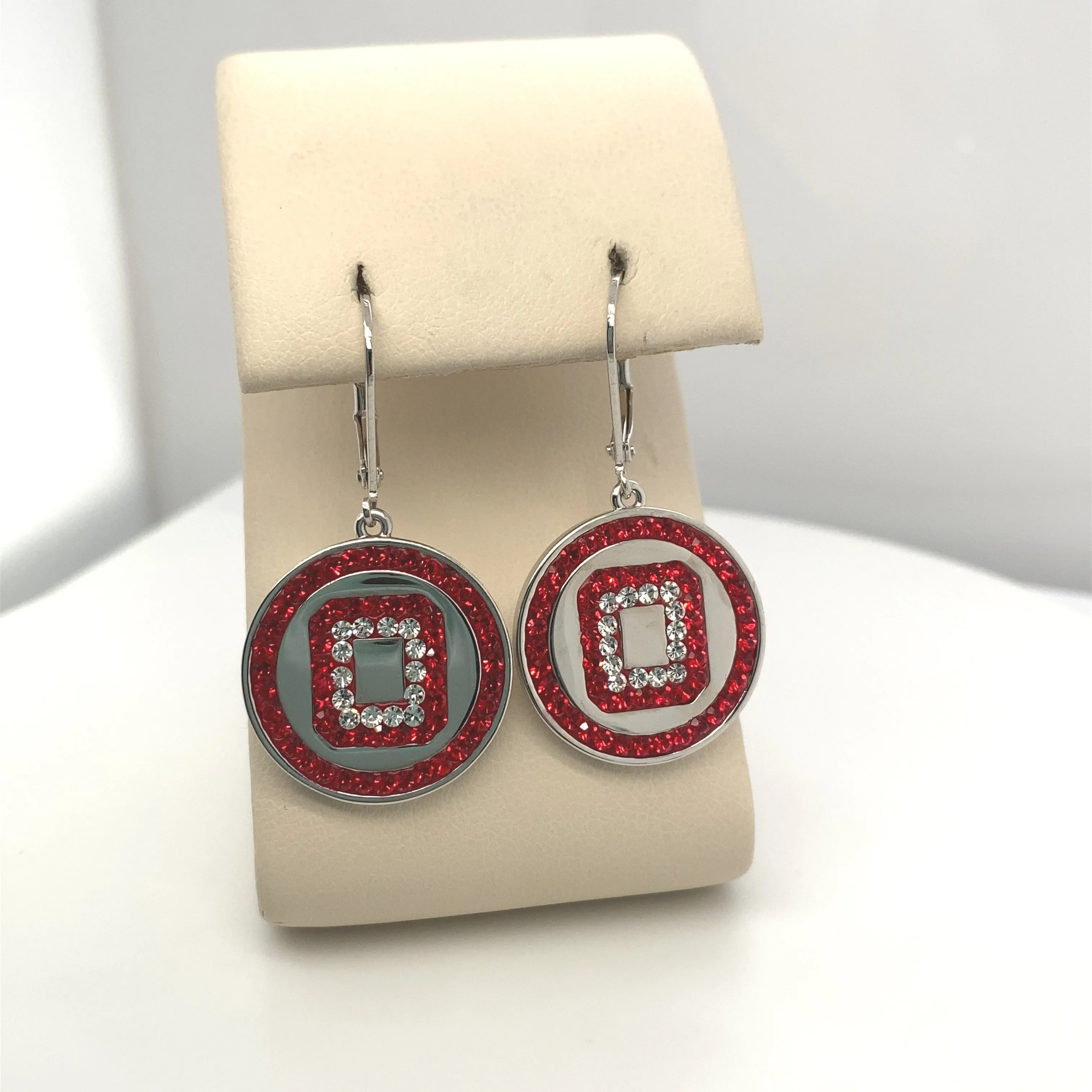 College Spirit O Disc Earrings