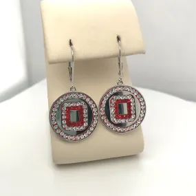 College Spirit O Disc Earrings