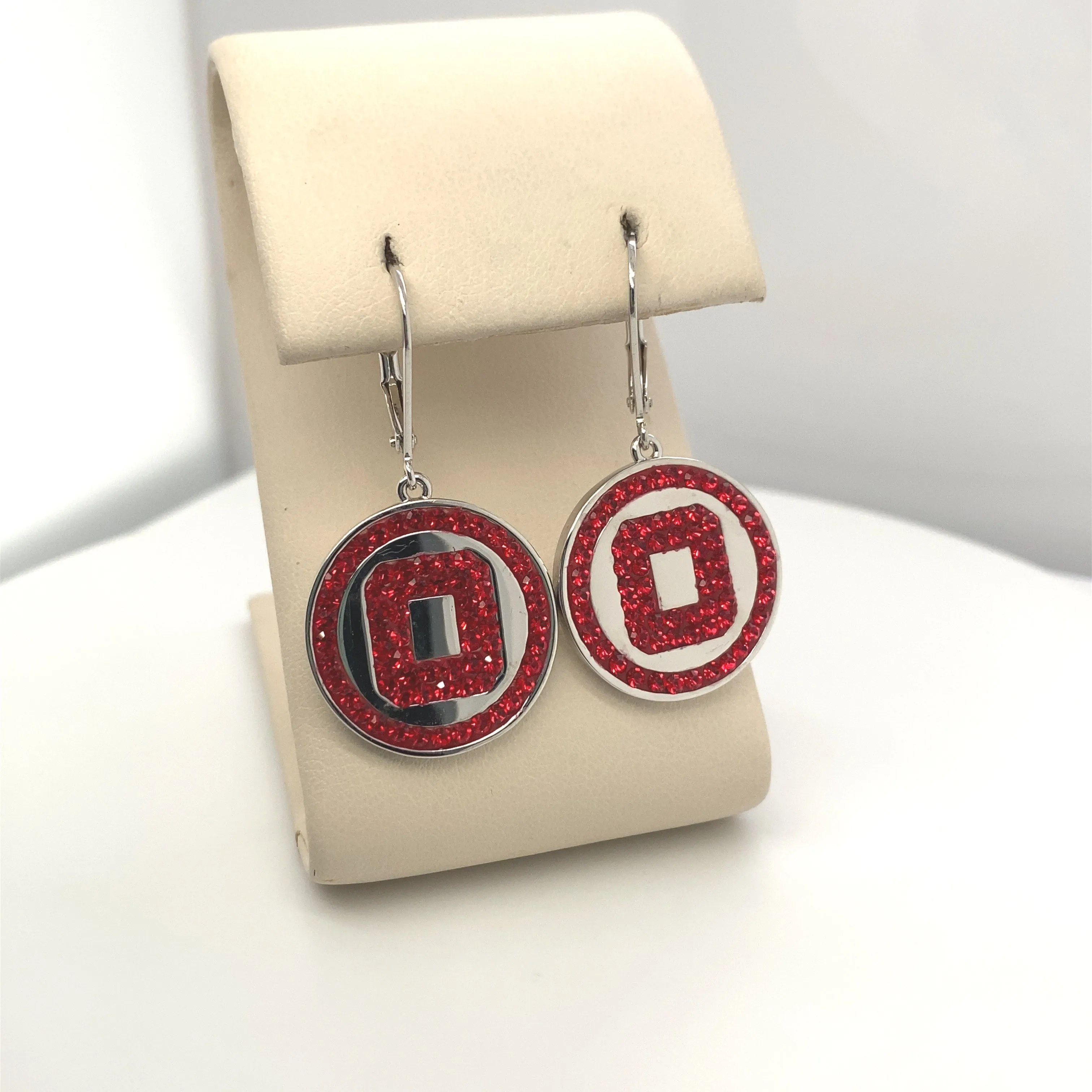 College Spirit O Disc Earrings