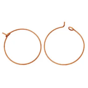 Copper Beading Hoop/Wine Charm 25mm (20 pcs)