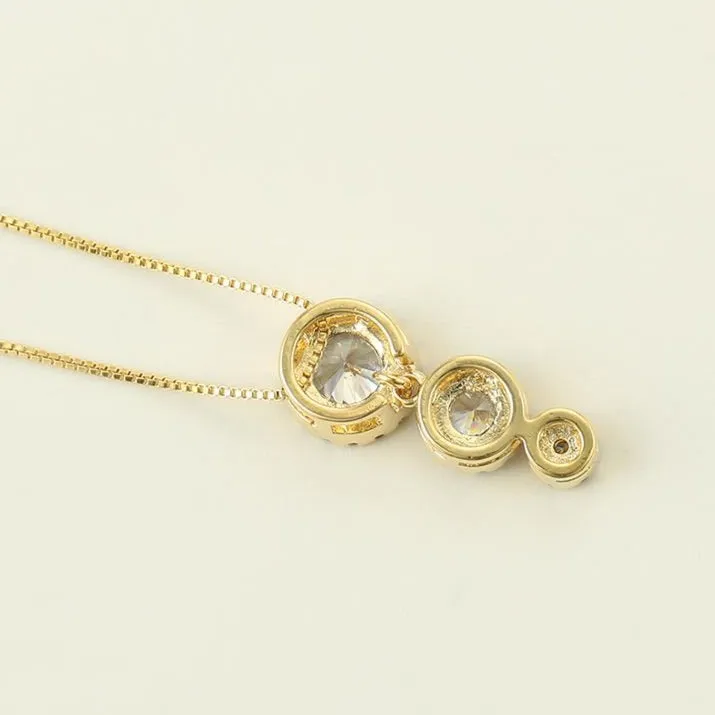 Cubic Zirconia Halo Necklace