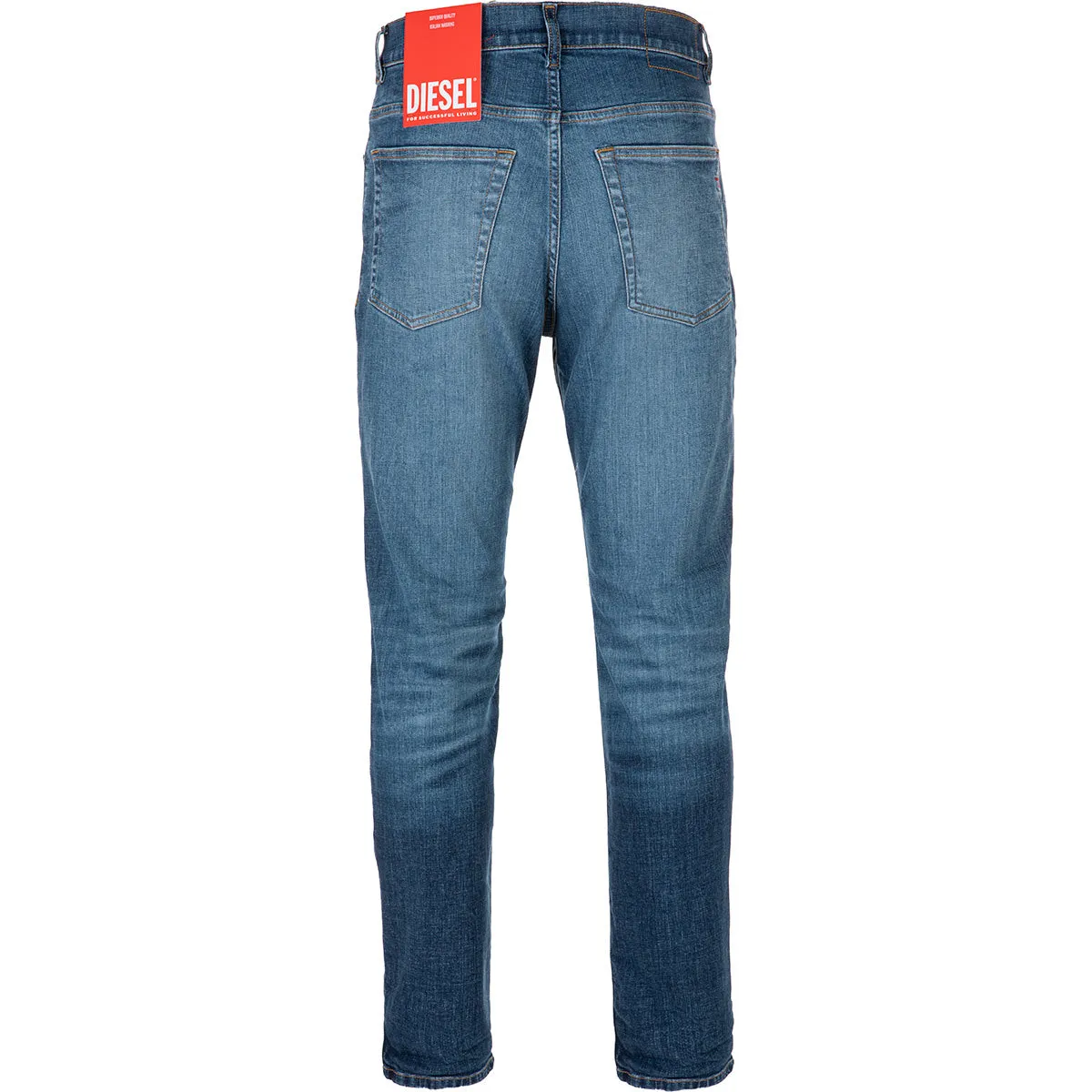 Diesel Logo Patch Slim Fit Jeans