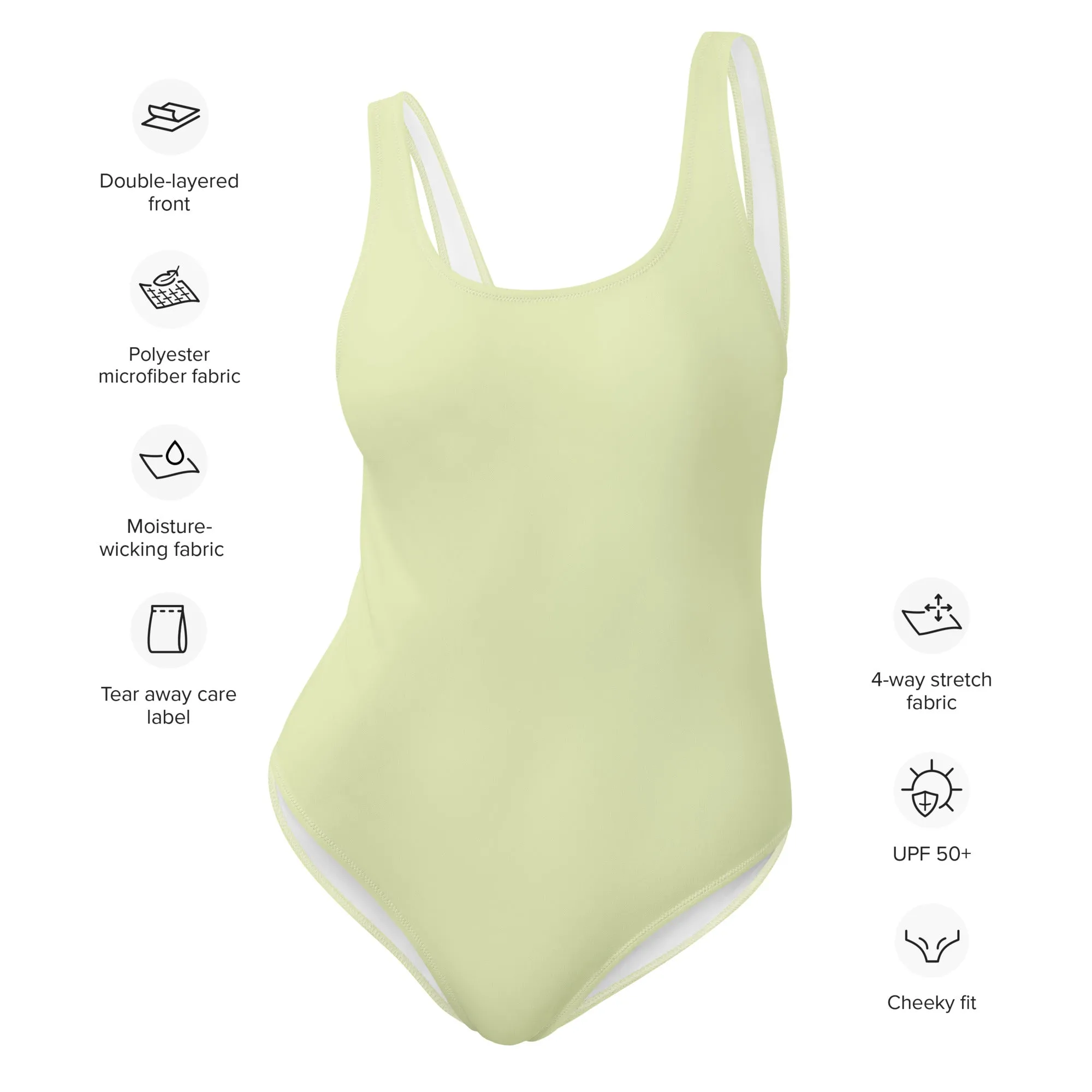 FLORIDA ECO ONE PIECE SWIMSUIT - PASTEL LIME