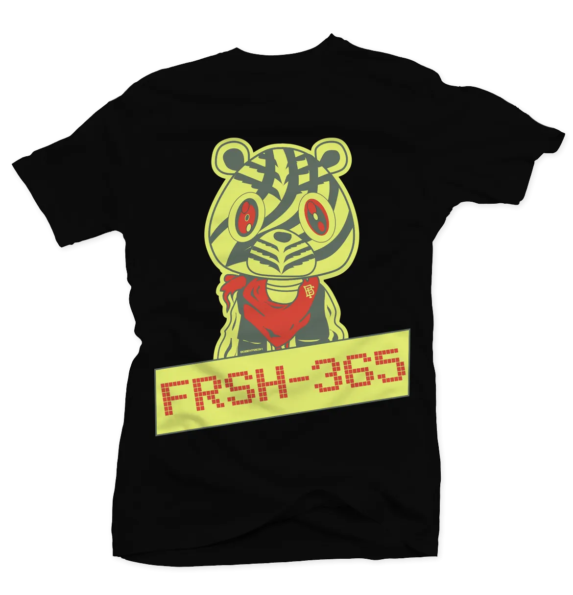 FRSH 365 Black Tee (Frozen Yellows)