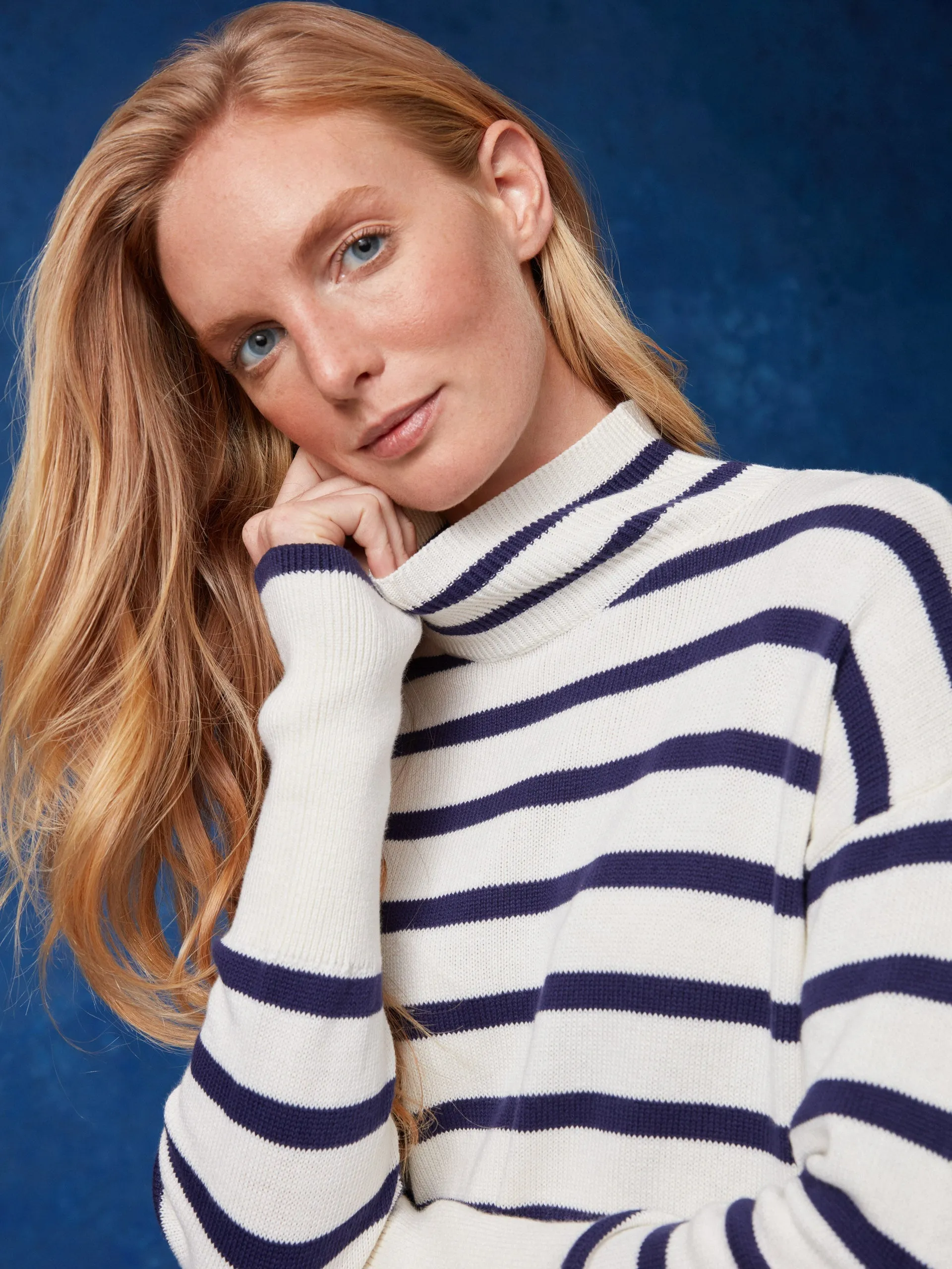 Garance Turtleneck in Stripe