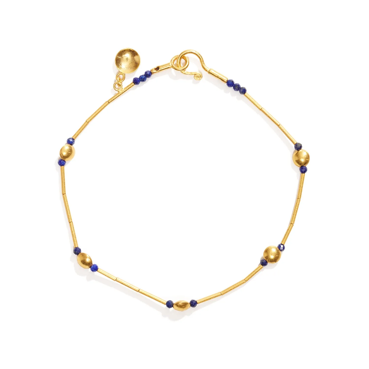 Gold and Lapis Bracelet