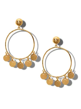 Gold Fortuna Chandelier Earrings