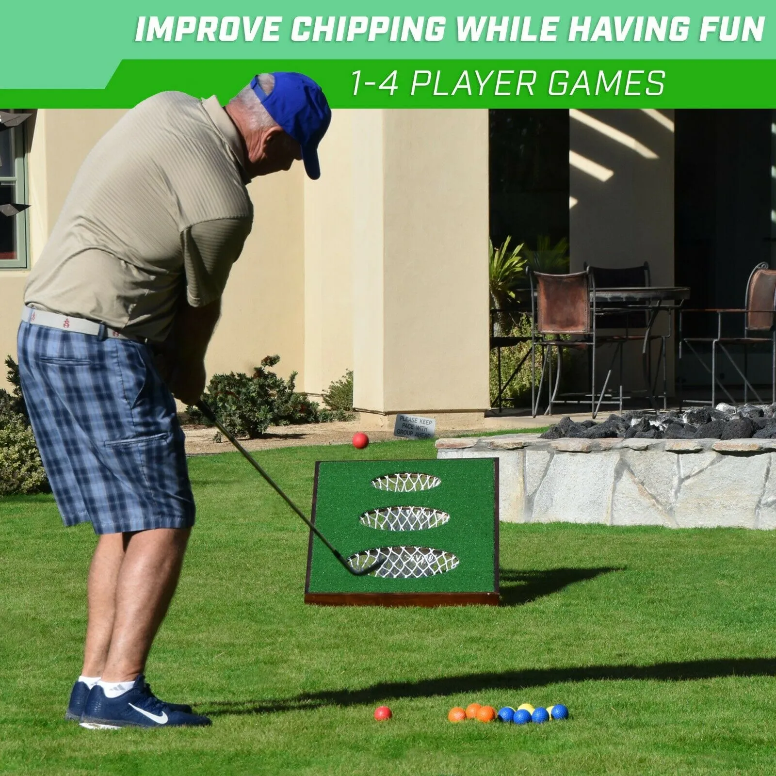 Golf Cornhole Wooden Game with Bigger Board | Christmas SALE - $149