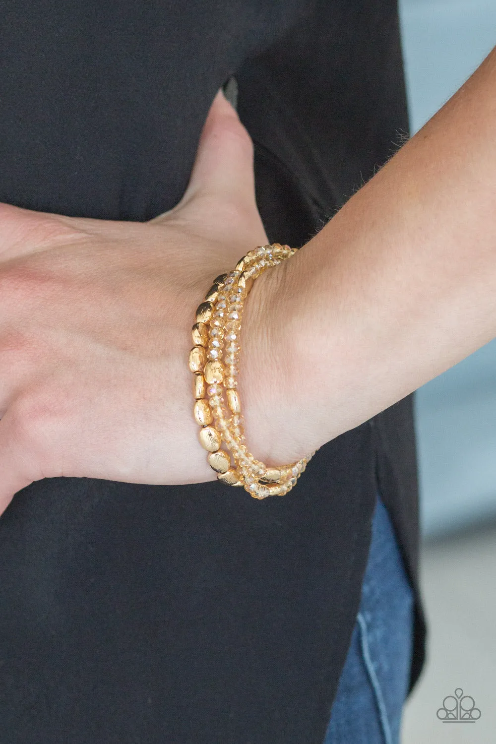 Hello Beautiful Gold-Bracelet