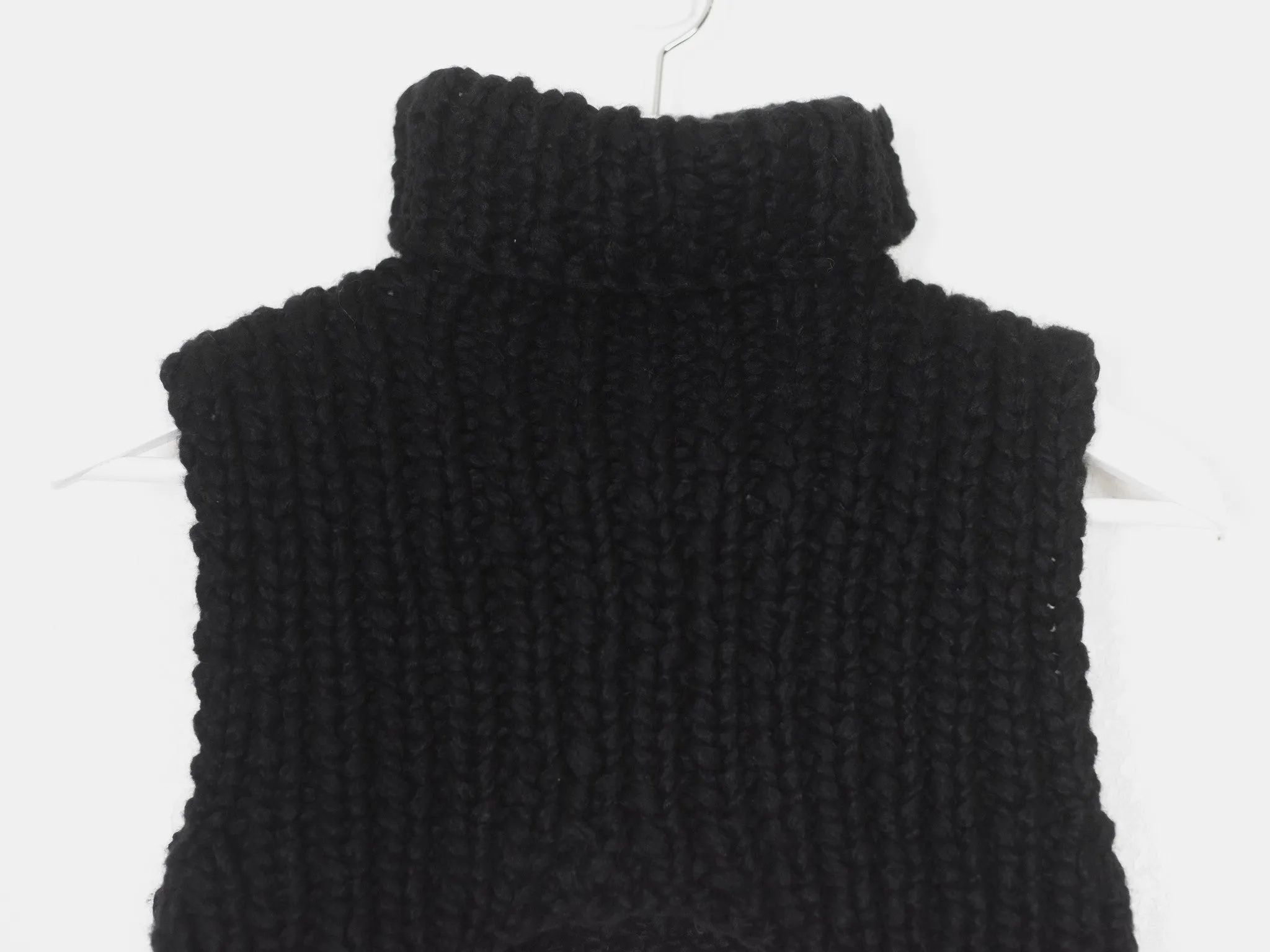 Helmut Lang AW02 Wool Knit Crop Top