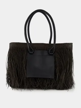 Iraca Palm Fringe Bags