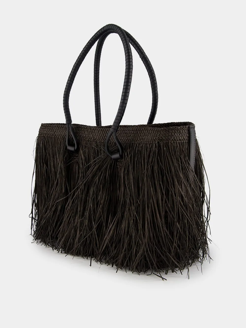 Iraca Palm Fringe Bags