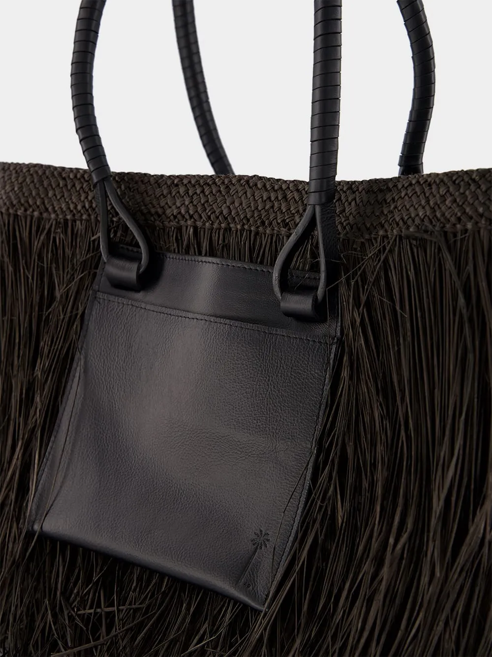 Iraca Palm Fringe Bags