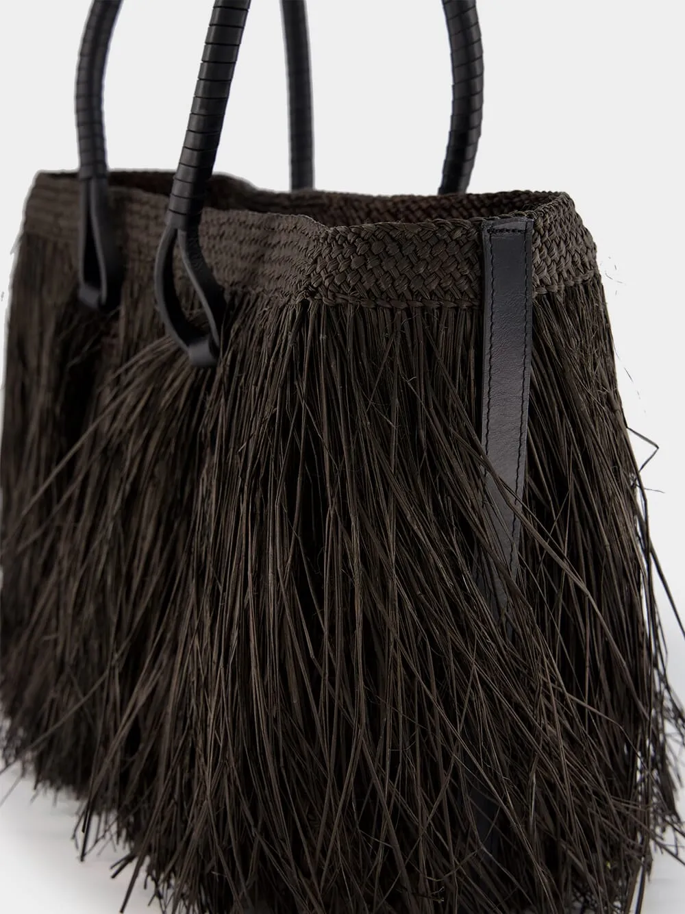 Iraca Palm Fringe Bags