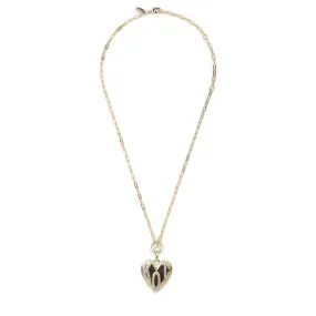 Iris Short Claiborne Necklace with KOI Heart Pendant