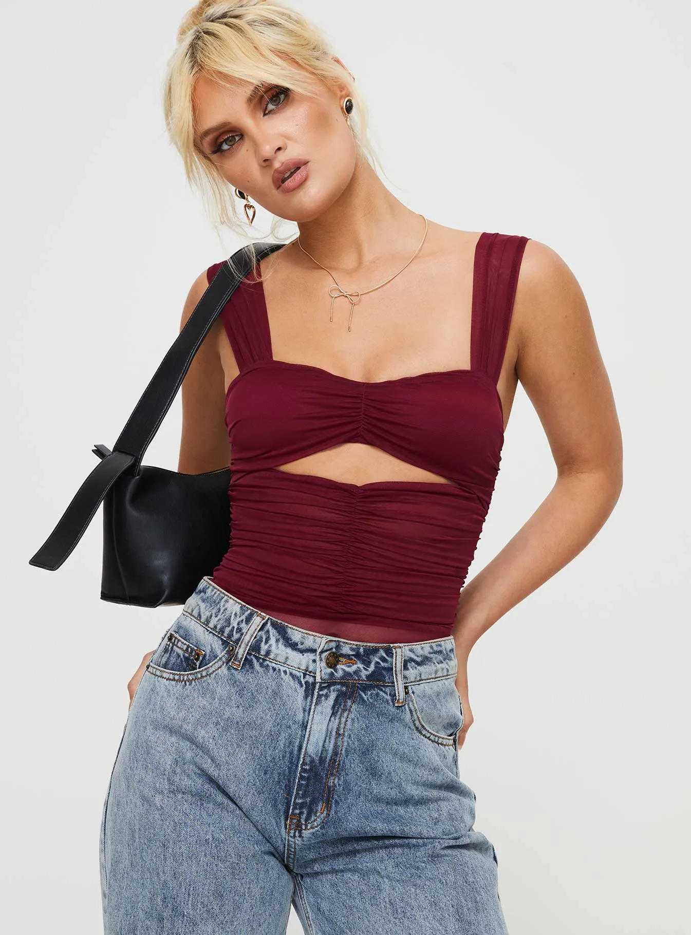 Kalmia Bodysuit Burgundy