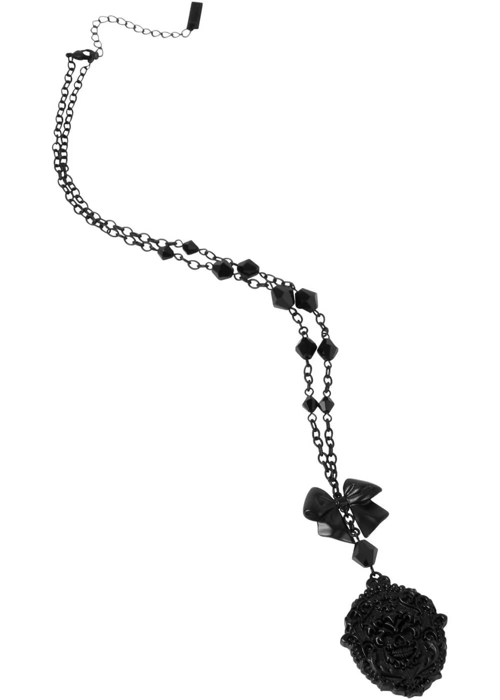 Killstar Madame Morte Skull Necklace Black