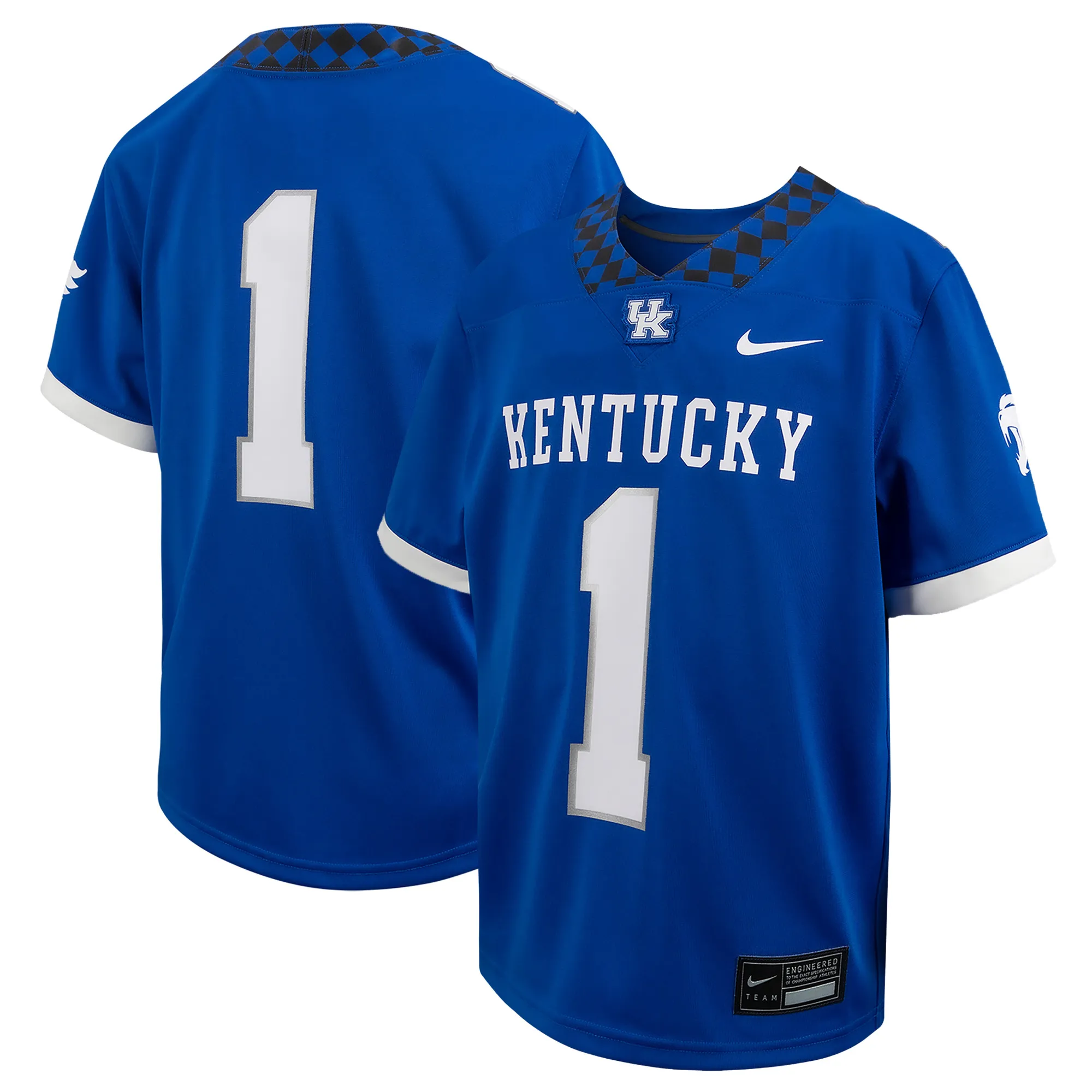 Lids Youth Nike # Royal Kentucky Wildcats Football Game Jersey