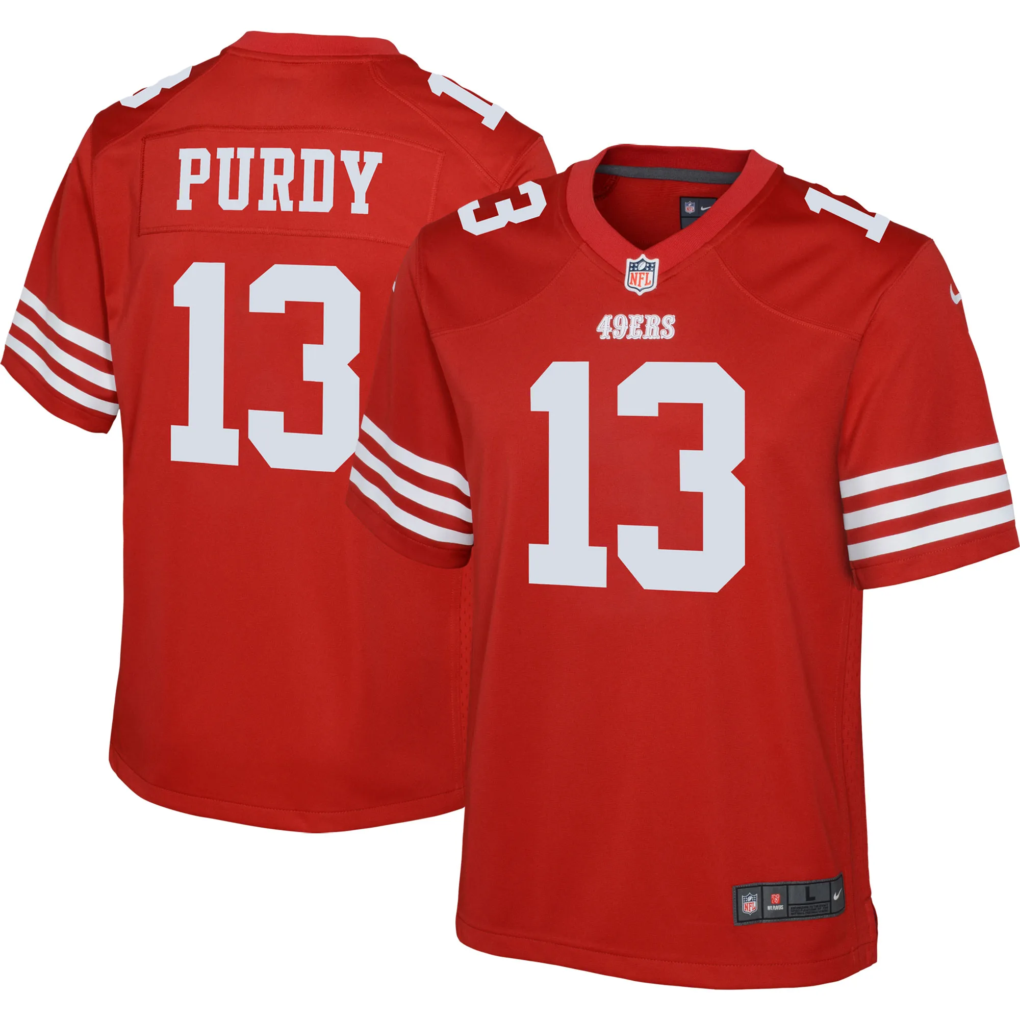 Lids Youth Nike Brock Purdy Scarlet San Francisco 49ers Game Jersey