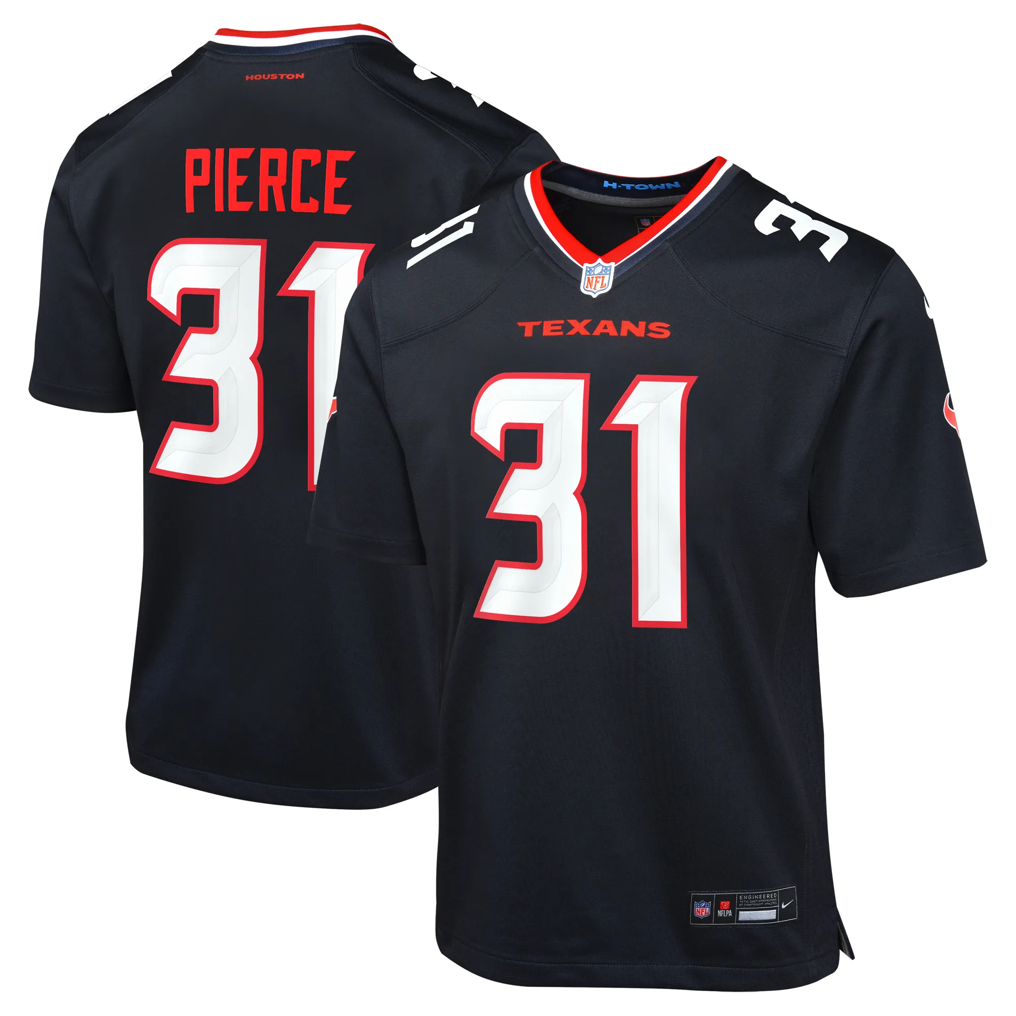 Lids Youth Nike Dameon Pierce Navy Houston Texans Game Jersey