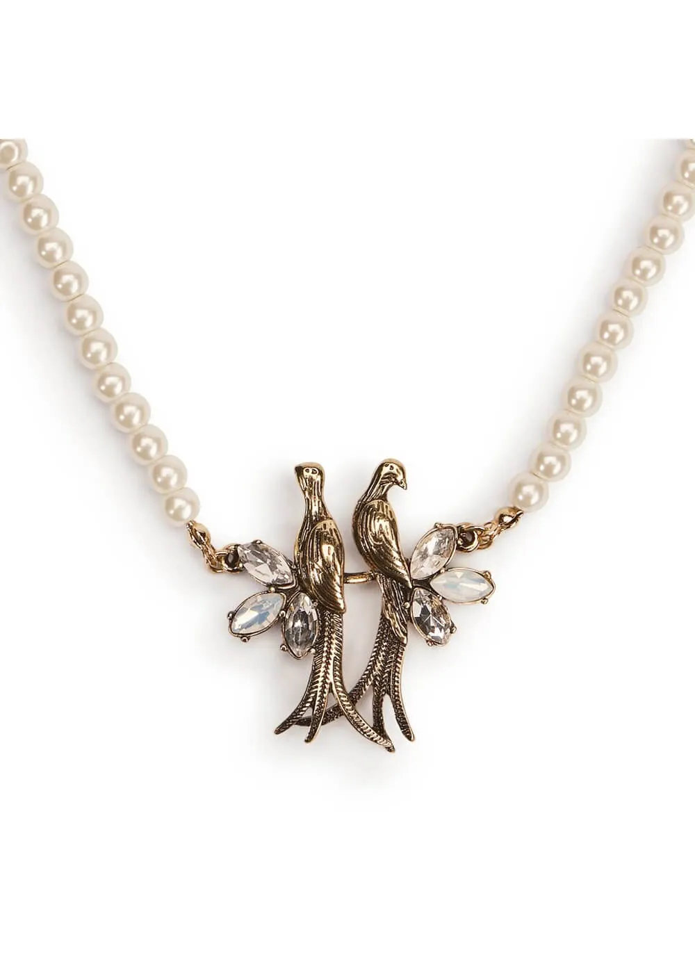 Love Vintage Love Birds Necklace