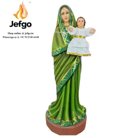 Mother Mary with infant Jesus in Saree 24 inch Fiber